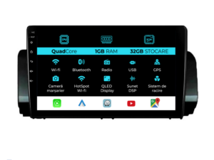 Navigation til Dacia Logan Sandero Jogger (2021-2023), 9 tommer, 1 GB RAM, 32 GB lager, Carplay