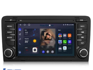 Navigation til Android dedikeret til Audi A3 8P1 (2003 - 2013), 7 tommer, 4Gb RAM, 64Gb lager, Bluetooth, WiFi, Carplay