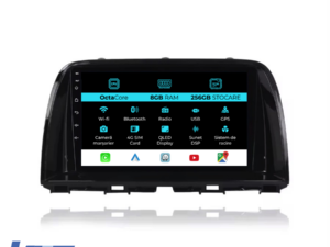 Navigation til Mazda CX-5, 2012-2015, 9 tommer, 8Gb RAM, 256Gb lager, CarPlay