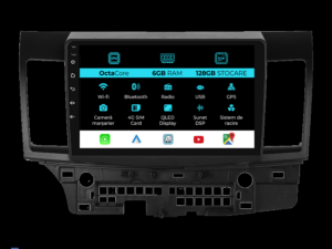 Navigation til Mitsubishi Lancer, 2007-2013, 9 tommer, 6 GB RAM, 128 GB lager, Carplay