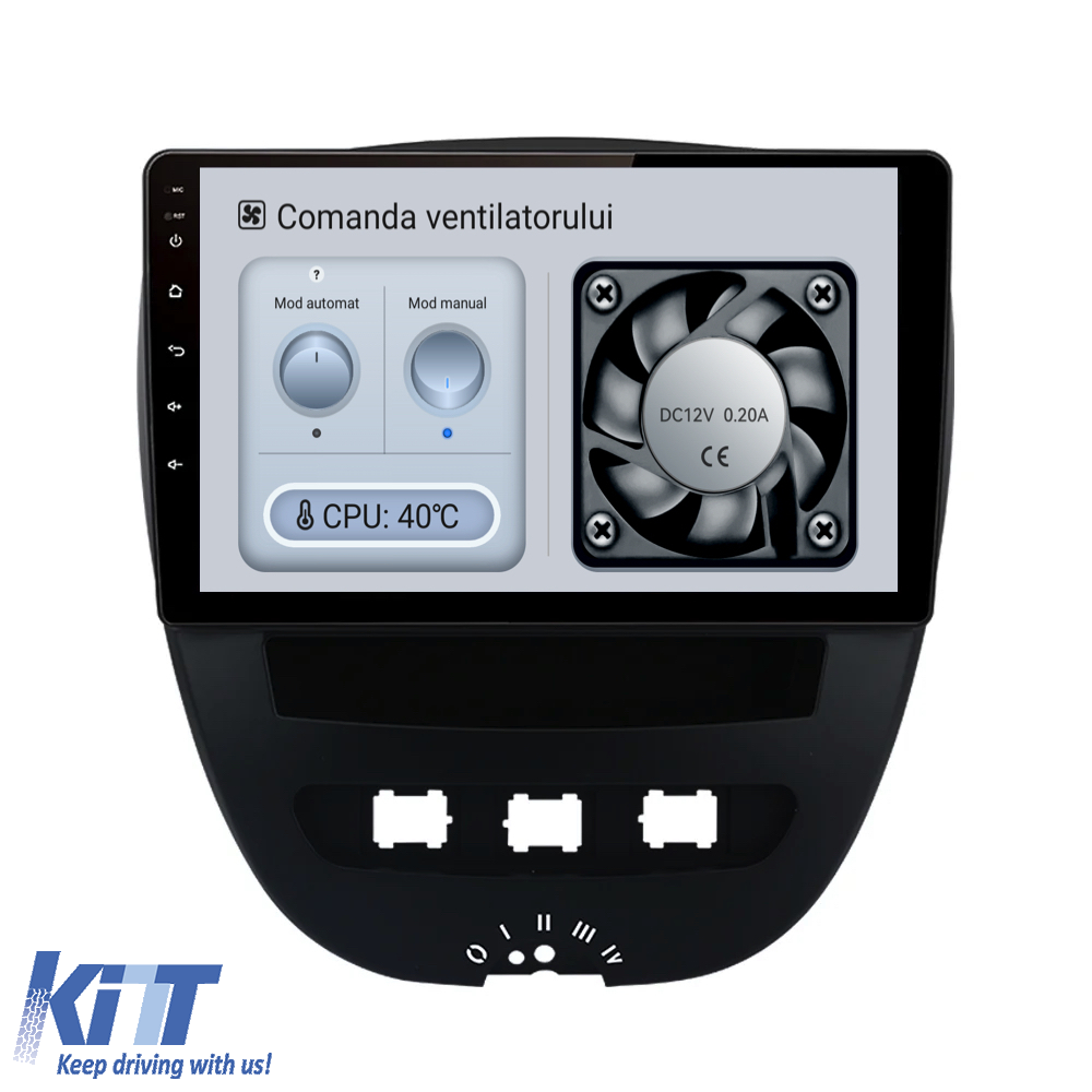 Navigation til Peugeot 107, Citroën C1, Toyota Aygo (2005 - 2015), 10 tommer, 4GB RAM, 64GB lager, Bluetooth, WiFi, Carplay - Billede 3
