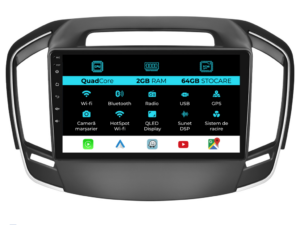 Navigation til Opel Insignia, 2013 - 2017, 9 Tommer, 2Gb RAM, 64Gb Lagerplads, Carplay
