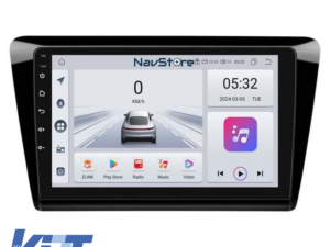 Navigation til Skoda Rapid, 2011 - 2019, 9 tommer, 4Gb RAM, 64Gb lagerplads, Bluetooth, WiFi, Waze, Carplay