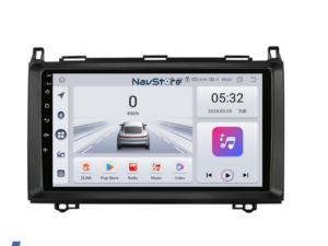 Navigation til Android Dedikeret Mercedes Vito Sprinter Viano B200 A B Klasse (2005-2012), 9 Tommer, 4Gb RAM, 64Gb Lager, Bluetooth, WiFi, Carplay