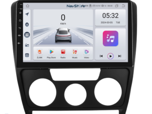 Navigation til Skoda, Octavia 2 (2004 - 2013), 10 Tommer, 4Gb RAM, 64Gb Lager, Bluetooth, WiFi, Carplay