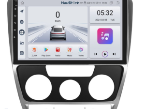 Navigation til Skoda, Octavia 2 (2004 - 2013), 10 Tommer, 4Gb RAM, 64Gb Lager, Bluetooth, WiFi, Carplay