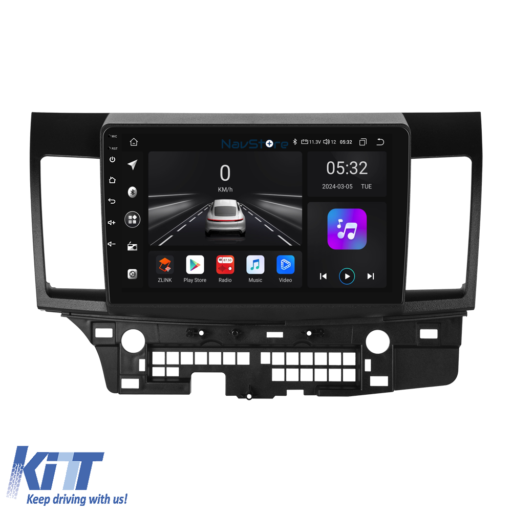Navigation til Android Dedikeret Mitsubishi Lancer (2007-2013), 9 Tommer, 4Gb Ram, 64Gb Lager, Bluetooth, WiFi, Carplay - Billede 2