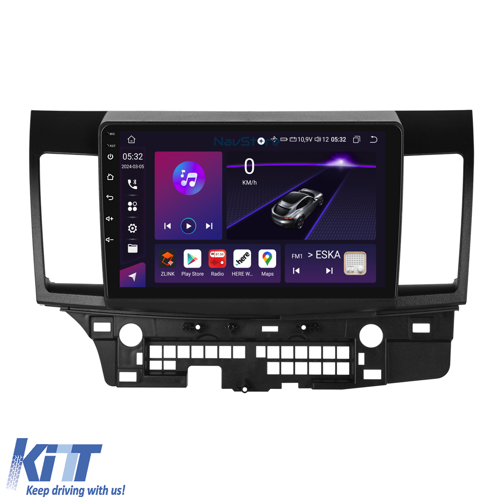 Navigation til Android Dedikeret Mitsubishi Lancer (2007-2013), 9 Tommer, 4Gb Ram, 64Gb Lager, Bluetooth, WiFi, Carplay - Billede 3