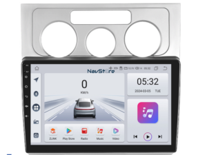 Navigation til Volkswagen, Touran (2003-2010), 9 tommer, 4Gb RAM, 64Gb lager, Bluetooth, WiFi, Carplay
