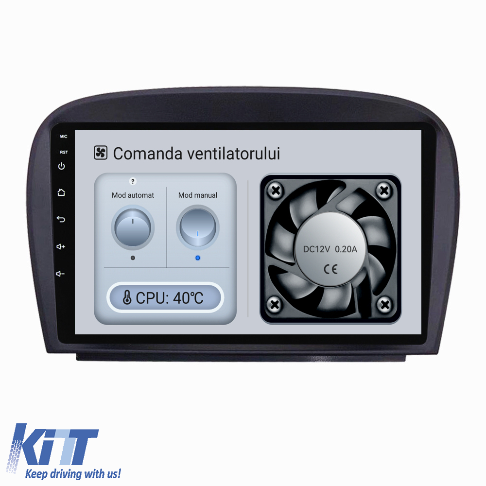 Navigation til Android Dedikeret Mercedes SL R230 (2001-2011), 9 Tommer, 4Gb RAM, 64Gb Lager, Bluetooth, WiFi, Carplay - Billede 3
