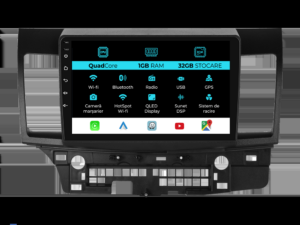 Navigation til Mitsubishi Lancer, (2007-2013), 9 tommer, 1 GB RAM, 32 GB lager, Carplay