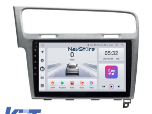 Navigation til Volkswagen, Golf 7 (2013-2020), 10 tommer, 4 GB RAM, 64 GB lager, Bluetooth, WiFi, Carplay