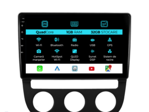 Navigation til Volkswagen Golf5, Jetta (2004-2009), 10 tommer, 1 GB RAM, 32 GB lager, Carplay