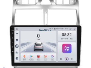 Navigation til Android, Specifik Peugeot 307 (2000-2013), 9 Tommer, 4Gb RAM, 64Gb Lagerplads, Bluetooth, WiFi, Carplay