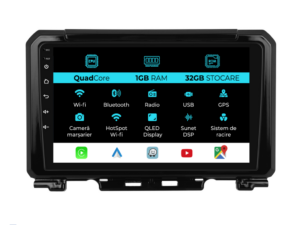 Navigation til Suzuki Jimny (2018-2023), 9 tommer, 1GB RAM, 32GB lager, Carplay