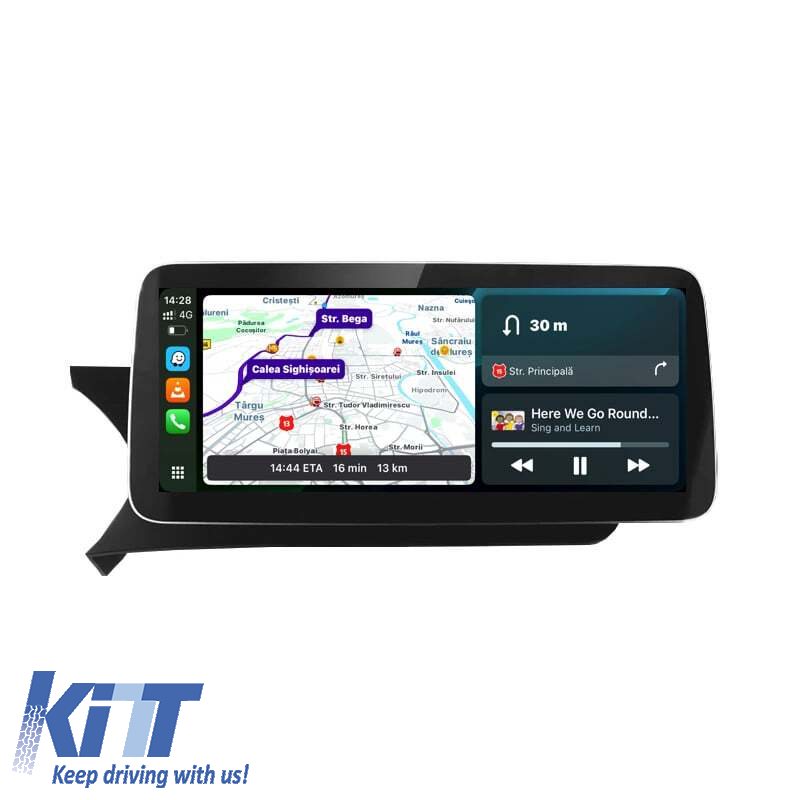 Navigation til Mercedes Benz C-Class W204 S204 C204 (2008-2014), 10,25 tommer, 4Gb RAM, 64Gb lager, Carplay - Billede 2
