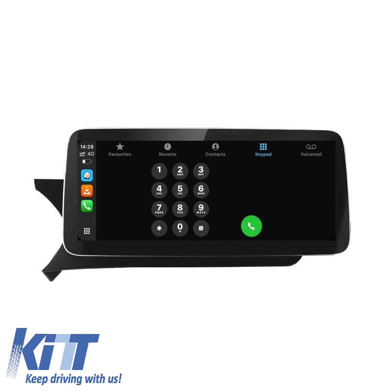 Navigation til Mercedes Benz C-Class W204 S204 C204 (2008-2014), 12,3 tommer, 8GB RAM, 256GB lager, Carplay