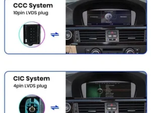 Navigation til BMW Serie 3 E90 E91 (2004-2013), 10,33 tommer, 4Gb RAM, 64Gb lager, Carplay