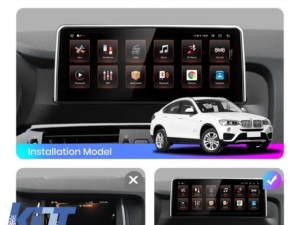 Navigation til BMW X3 F25, X4 F26 (2011-2017), 10,25 tommer, 4Gb RAM, 64Gb lager, Carplay