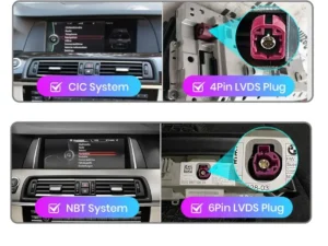 Navigation til BMW Serie 5 F10 F11 (2011-2017), 10,25 tommer, 4Gb RAM, 64Gb lager, Waze