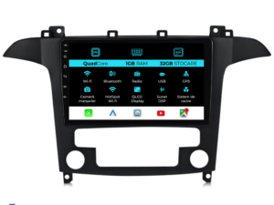 Navigation til Ford S-Max, 2006 - 2015, 9 Tommer, 1Gb RAM, 32Gb Lager, Carplay