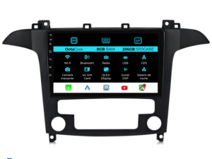 Navigation til Ford S-Max, (2006 - 2015), 9 Tommer, 8Gb RAM, 256Gb Lagerplads, Carplay