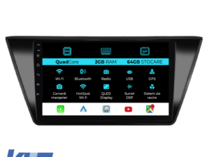 Navigation til Volkswagen, Touran (2014 - 2020), 10 tommer, 2Gb RAM, 64Gb lager, Carplay.