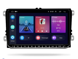 Navigation til Volkswagen, QuadCore, 9 tommer, 4Gb RAM, 64Gb lager, Apple Carplay Android Auto