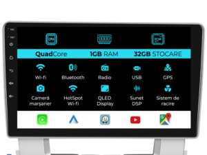 Navigation til Opel Astra J (2010 - 2015), 9 tommer, 1 GB RAM, 32 GB lager, Carplay