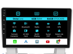 Navigation til Opel Astra J (2010 - 2015), 9 tommer, 4 GB RAM, 64 GB lager, Carplay