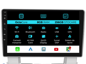 Navigation til Opel Astra J (2010 - 2015), 9 tommer, 8Gb RAM, 256Gb lager, Carplay