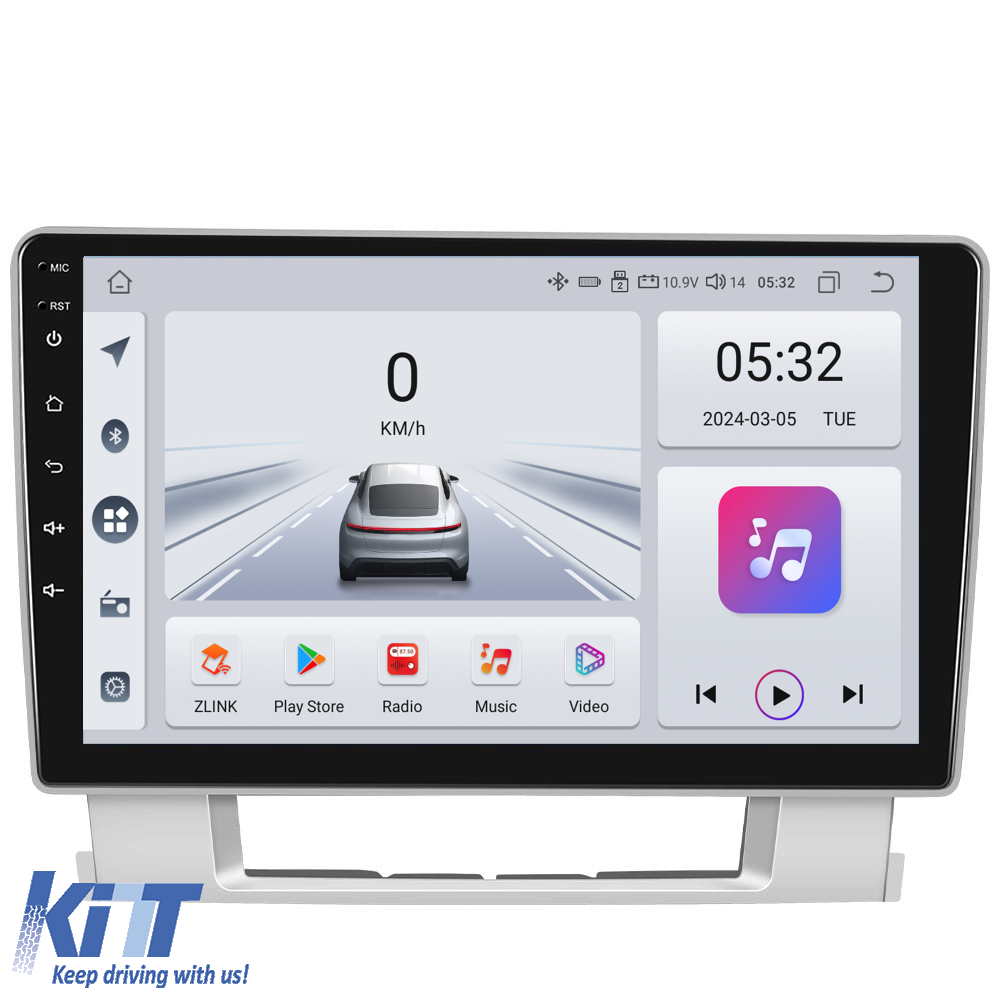 Navigation til Opel Astra J, (2010 - 2015), 9 tommer, 4 GB RAM, 64 GB lager, Carplay