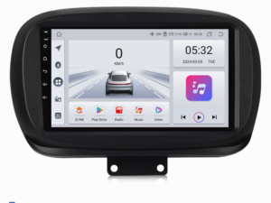 Navigation til Fiat 500x, (2014 - 2020), 9 tommer, 4GB RAM, 64GB lager, Carplay