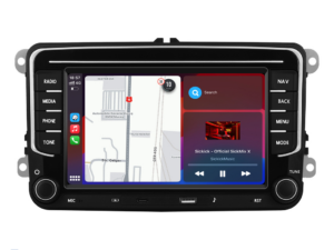 Navigation til Skoda, 7 tommer, 4Gb RAM, 64Gb lager, Apple Carplay Android Auto