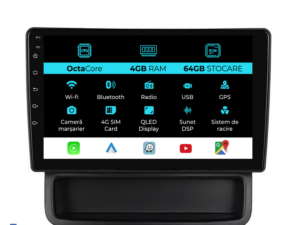 Navigation til Renault Trafic, 2010 - 2014, 10 Tommer, 4Gb RAM, 64Gb Lager, Carplay.