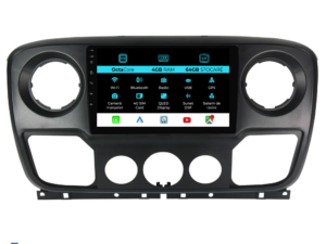 Navigation til Opel Movano, Renault Master, Nissan NV400 (2010-2020), 10 tommer, 4 GB RAM, 64 GB lager, Carplay