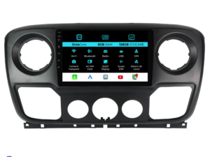 Navigation til Opel Movano, Renault Master, Nissan NV400 (2010-2020), 10 Tommer, 6Gb RAM, 128Gb Lager, Carplay