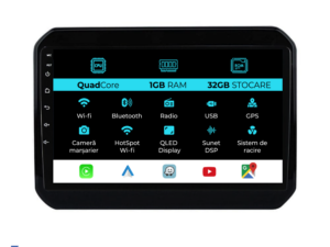 Navigation til Suzuki Ignis, 2016 - 2025, 9 tommer, 1Gb RAM, 32Gb lager, Carplay