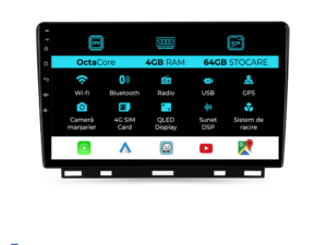 Navigation til Renault Clio 5 (2019 - 2024), 9 tommer, 4 GB RAM, 64 GB lager, Carplay