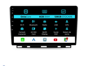 Navigation til Renault Clio 5 (2019 - 2024), 9 tommer, 6 Gb RAM, 128 Gb lager, Carplay