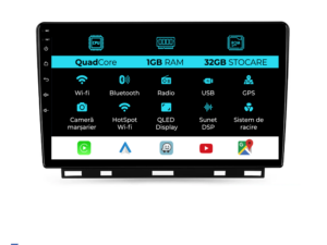 Navigation til Renault Clio 5 (2019 - 2024), 9 tommer, 1Gb RAM, 32Gb lager, Carplay