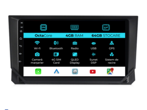 Navigation til Seat Ibiza, 2017 - 2025, 9 tommer, 4Gb RAM, 64Gb lager, Carplay