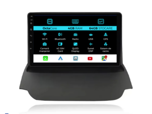 Navigation til Ford EcoSport, 2013 - 2016, 9 tommer, 4GB RAM, 64GB lager, Carplay