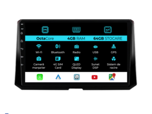 Navigation til Toyota Corolla, 2019 - 2025, 10 tommer, 4Gb RAM, 64Gb lager, Carplay