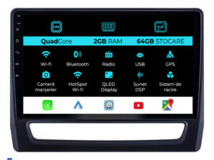 Navigation til Mitsubishi ASX 2 (2019 - 2025), 10 tommer, 2Gb RAM, 64Gb lager, Carplay