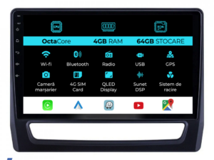 Navigation til Mitsubishi ASX 2 (2019 - 2025), 10 tommer, 4 GB RAM, 64 GB lager, Carplay