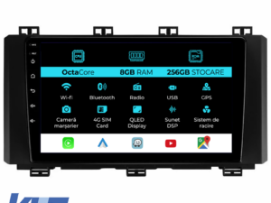 Navigation til Seat Ateca, 2016 - 2021, 9 Tommer, 8GB RAM, 256GB Lagerplads, Carplay