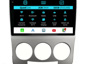 Navigation til Mazda 5, (2005-2010), 9 tommer, 2GB RAM, 32GB lager, Carplay.