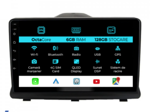 Navigation til Opel Antara (2006-2016), 9 tommer, 6GB RAM, 128GB lager, Carplay