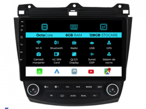 Navigation til Honda Accord VII (2003 - 2008), 10 Tommer, 6Gb RAM, 128Gb Lager, Carplay
